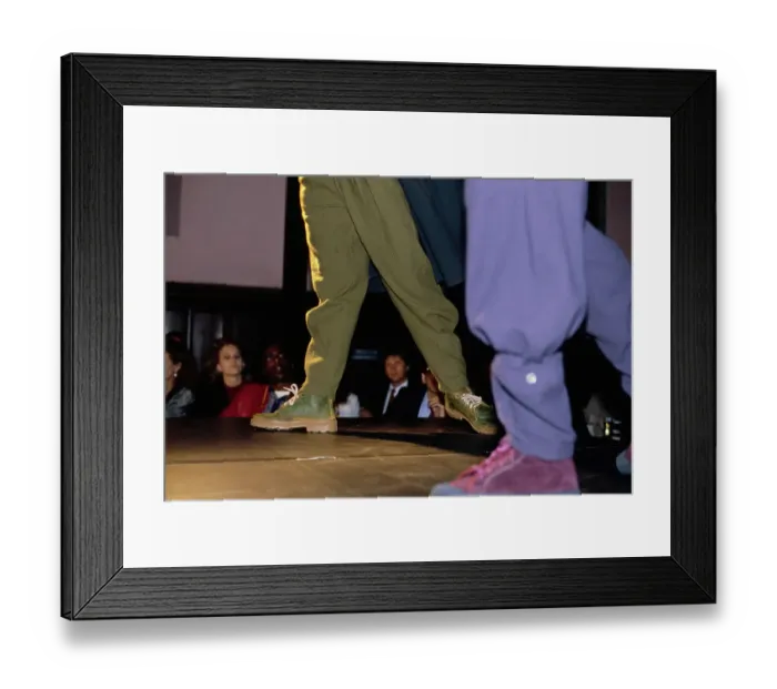 Framed Print : Marithé + François Girbaud Fashion Show, 1986 Framed Print : Marithé + François Girbaud Fashion Show, 1986
