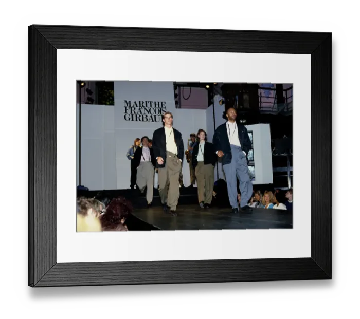 Framed Print : Marithé + François Girbaud Fashion Show, 1986 Framed Print : Marithé + François Girbaud Fashion Show, 1986