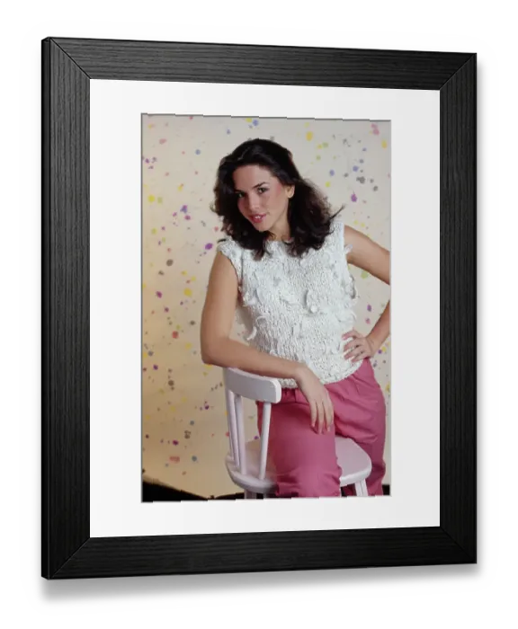 Framed Print : Eighties Fashion Shoot For Tiger Beat