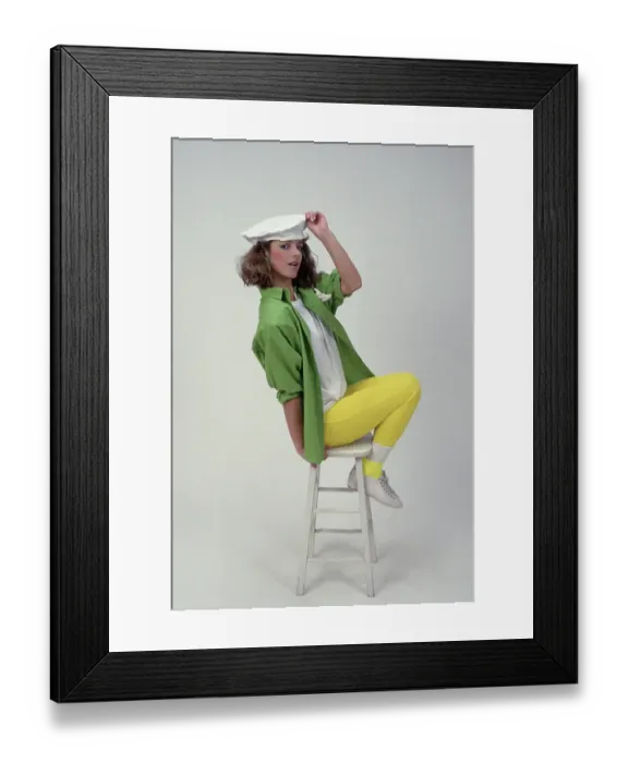 Framed Print : Eighties Fashion Shoot For Tiger Beat Framed Print : Eighties Fashion Shoot For Tiger Beat