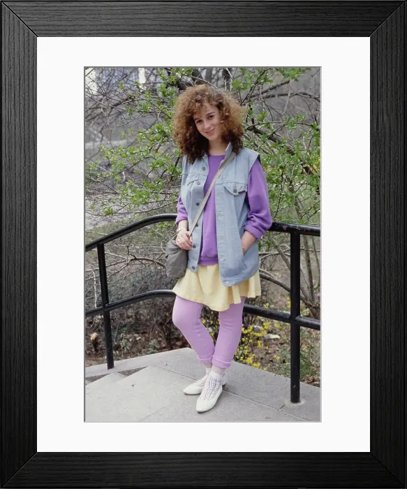 Framed Print : Eighties Fashion Shoot For Tiger Beat