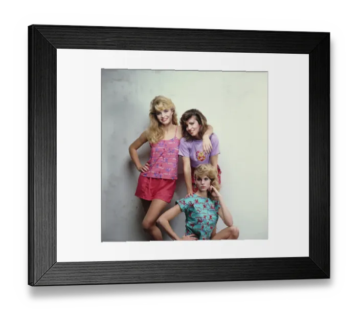 Framed Print : Eighties Fashion Shoot For Tiger Beat Framed Print : Eighties Fashion Shoot For Tiger Beat