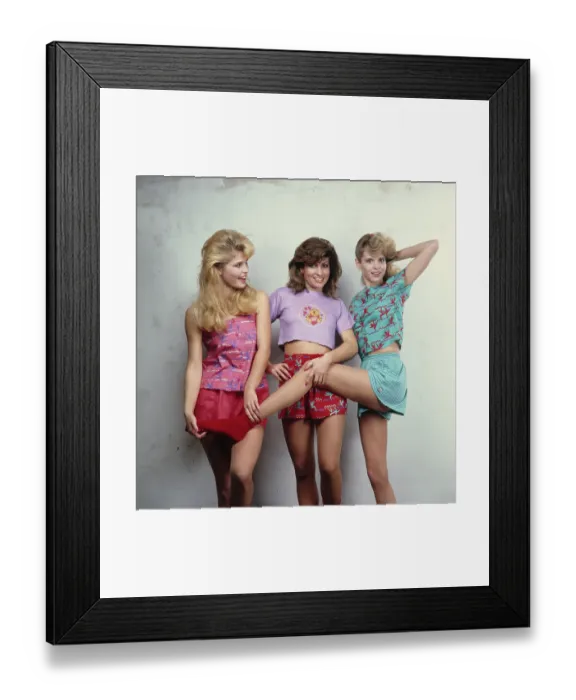 Framed Print : Eighties Fashion Shoot For Tiger Beat Framed Print : Eighties Fashion Shoot For Tiger Beat