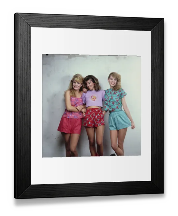 Framed Print : Eighties Fashion Shoot For Tiger Beat Framed Print : Eighties Fashion Shoot For Tiger Beat