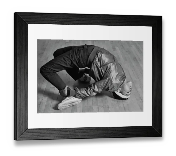 Framed Print : Breaking Moves - Head Bridge Grab Freeze Framed Print : Breaking Moves - Head Bridge Grab Freeze