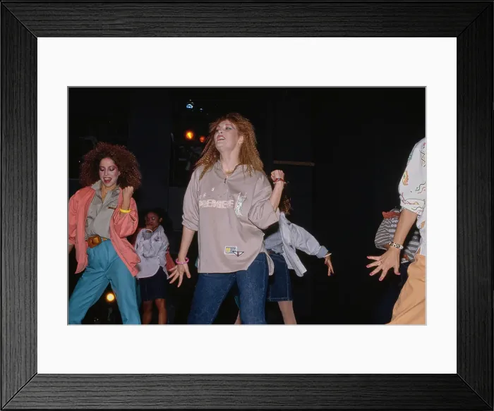Framed Print : Eighties Dancefloor Fashions Framed Print : Eighties Dancefloor Fashions