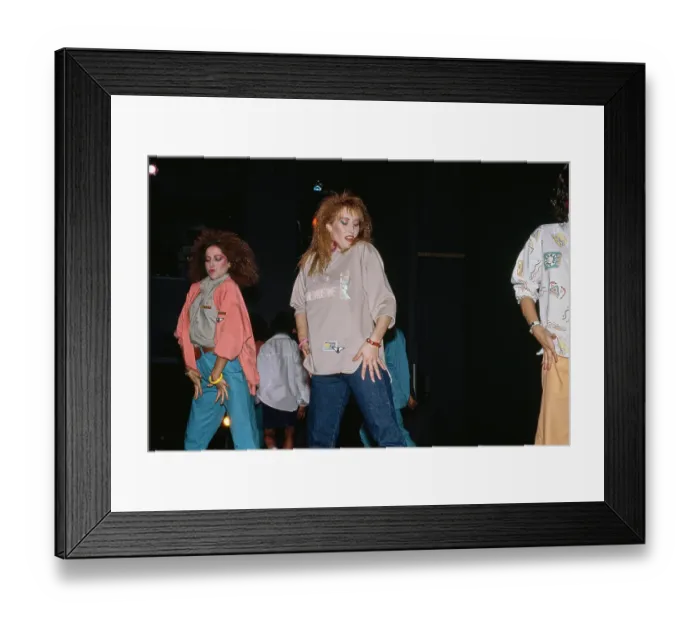 Framed Print : Eighties Dancefloor Fashions Framed Print : Eighties Dancefloor Fashions