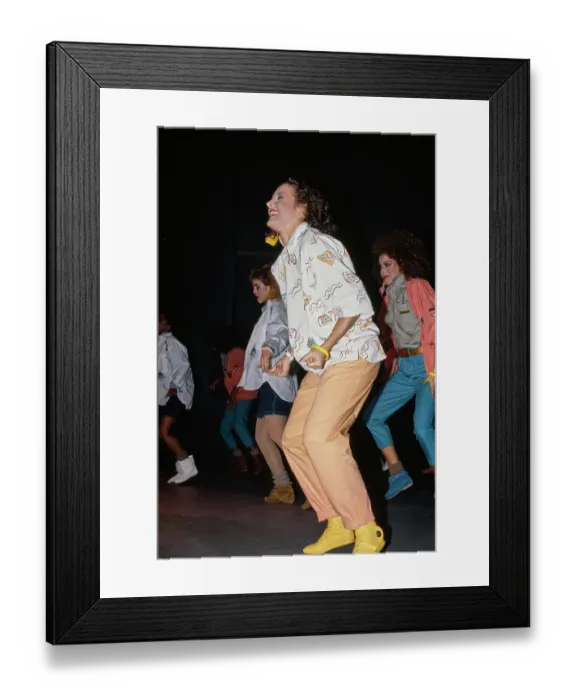 Framed Print : Eighties Dancefloor Fashions