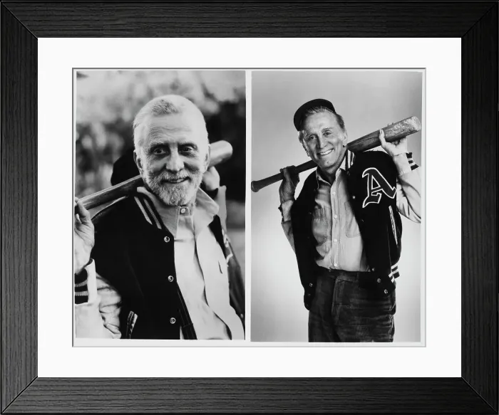 Framed Print : Kirk Douglas Younger And Older Framed Print : Kirk Douglas Younger And Older