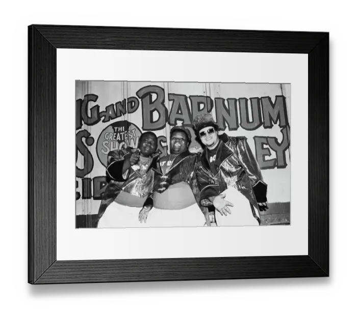 Framed Print : The Fat Boys, American Hip Hop Trio Framed Print : The Fat Boys, American Hip Hop Trio