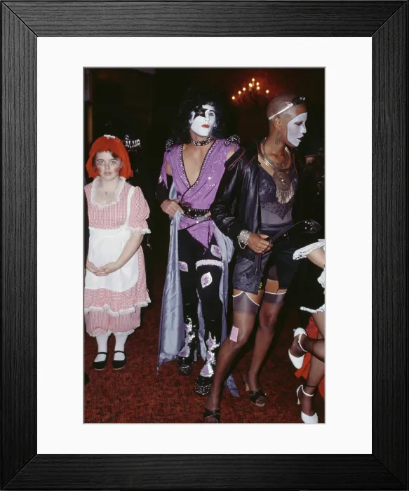 Framed Print : Fancy Dress Partygoers Framed Print : Fancy Dress Partygoers