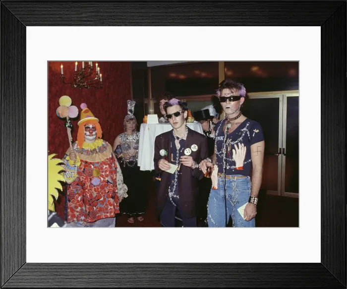 Framed Print : Fancy Dress Partygoers Framed Print : Fancy Dress Partygoers
