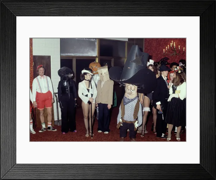 Framed Print : Fancy Dress Partygoers Framed Print : Fancy Dress Partygoers