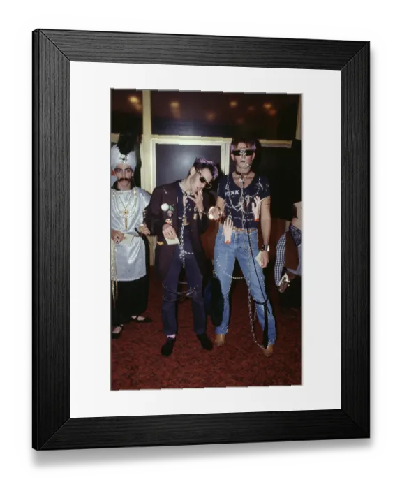 Framed Print : Fancy Dress Partygoers Framed Print : Fancy Dress Partygoers