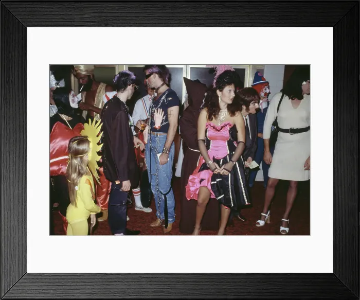 Framed Print : Fancy Dress Partygoers Framed Print : Fancy Dress Partygoers