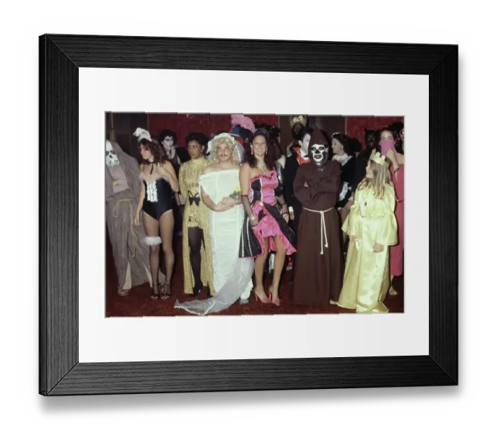 Framed Print : Fancy Dress Partygoers Framed Print : Fancy Dress Partygoers