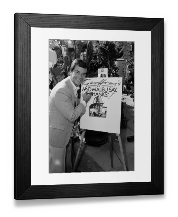 Framed Print : Dick Clark In Malibu Framed Print : Dick Clark In Malibu