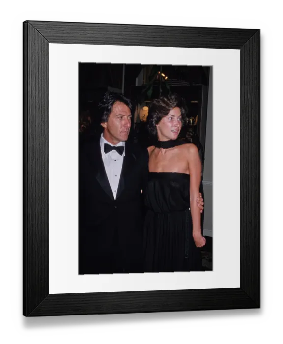 Framed Print : Dustin Hoffman & Lisa Hoffman Framed Print : Dustin Hoffman & Lisa Hoffman