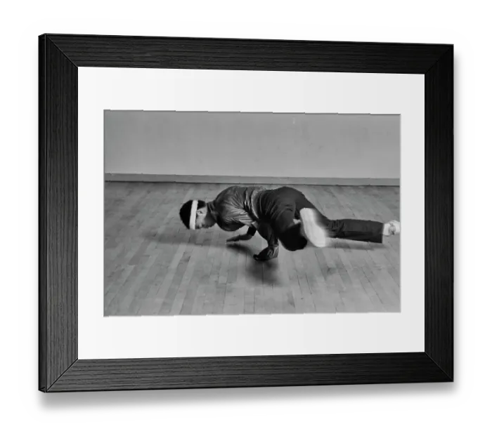 Framed Print : Breaking Moves - Float Power Move Framed Print : Breaking Moves - Float Power Move