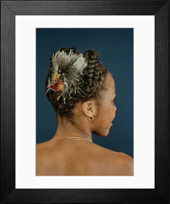 Framed Print : Afro Hair Portrait Session Framed Print : Afro Hair Portrait Session