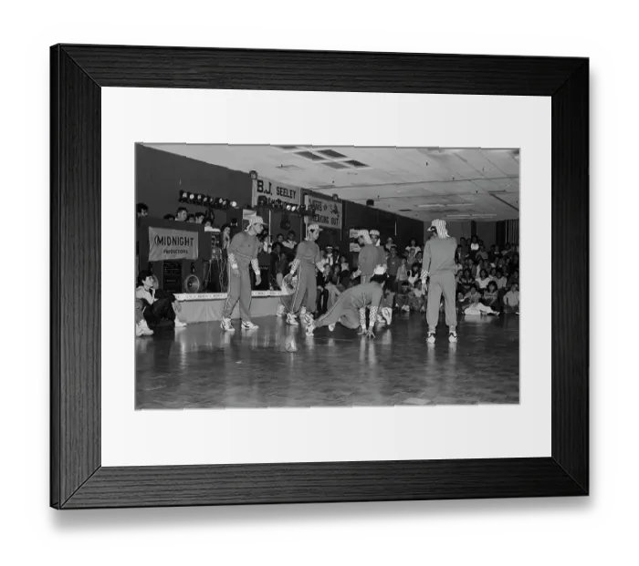 Framed Print : Breakdancing Contest, Buena Park Hotel, Buena Park, California Framed Print : Breakdancing Contest, Buena Park Hotel, Buena Park, California