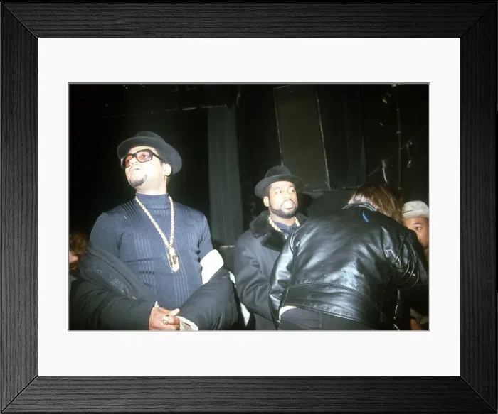 Framed Print : Run-DMC. American hip hop band Run-DMC, circa 1985 Framed Print : Run-DMC. American hip hop band Run-DMC, circa 1985