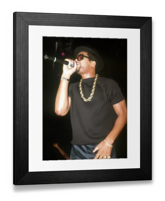 Framed Print : Run-DMC. American hip hop band Run-DMC, circa 1985 Framed Print : Run-DMC. American hip hop band Run-DMC, circa 1985