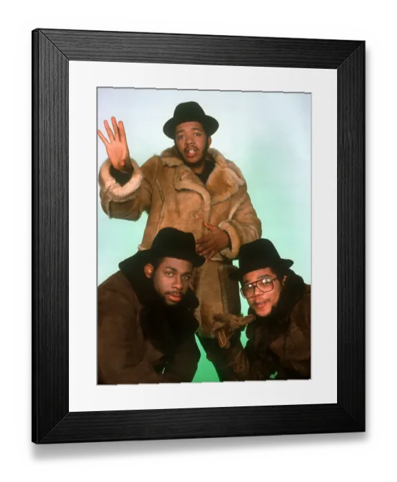 Framed Print : Run DMC Studio Portrait Session In NY Framed Print : Run DMC Studio Portrait Session In NY