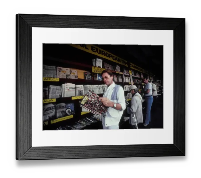 Framed Print : Helmut Berger In Los Angeles Framed Print : Helmut Berger In Los Angeles