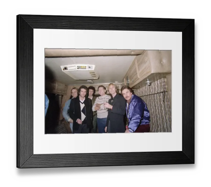 Framed Print : Jerry Lee Lewis Poses For A Group Photo Framed Print : Jerry Lee Lewis Poses For A Group Photo