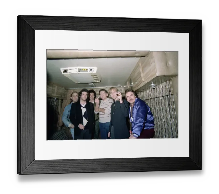 Framed Print : Jerry Lee Lewis Poses For A Group Photo Framed Print : Jerry Lee Lewis Poses For A Group Photo