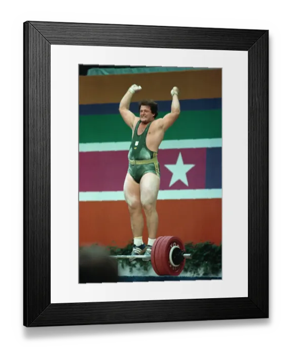 Framed Print : 1984 Summer Olympics - Super Heavyweight Weightlifting Framed Print : 1984 Summer Olympics - Super Heavyweight Weightlifting