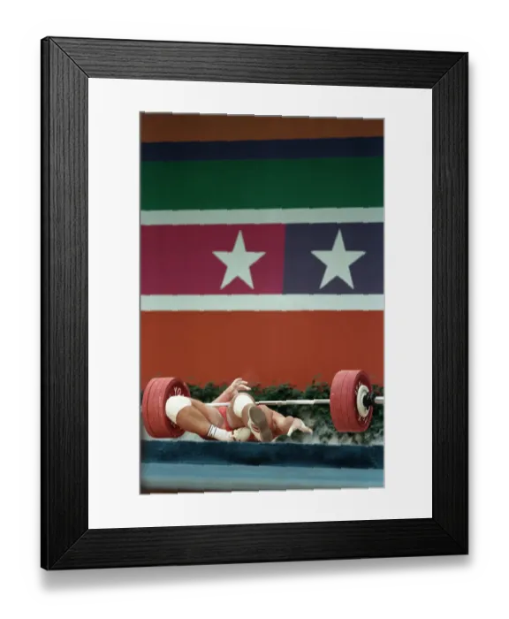 Framed Print : 1984 Summer Olympics - Super Heavyweight Weightlifting Framed Print : 1984 Summer Olympics - Super Heavyweight Weightlifting