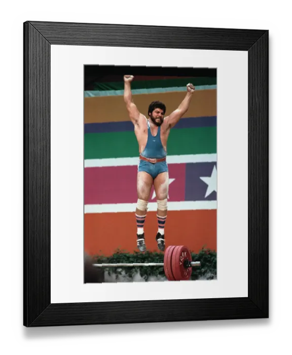 Framed Print : 1984 Summer Olympics - Super Heavyweight Weightlifting Framed Print : 1984 Summer Olympics - Super Heavyweight Weightlifting