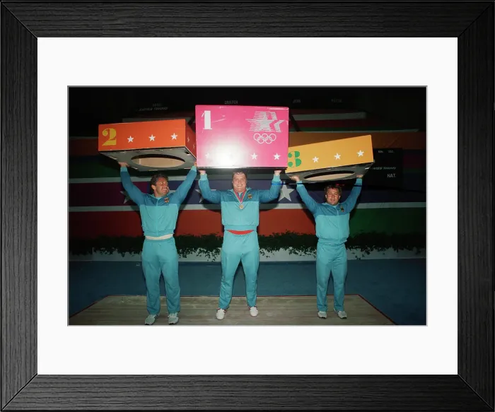 Framed Print : 1984 Summer Olympics - Weightlifting Framed Print : 1984 Summer Olympics - Weightlifting