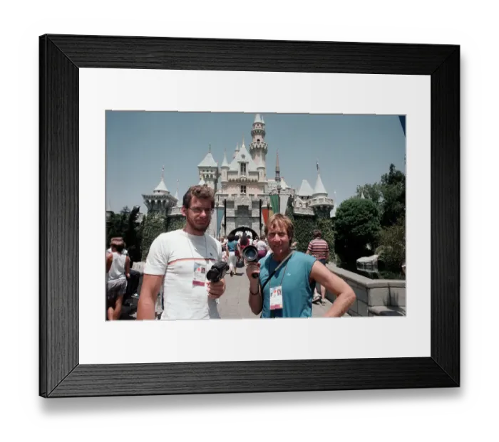 Framed Print : 1984 Summer Olympics - West German Athletes Visit Disneyland Framed Print : 1984 Summer Olympics - West German Athletes Visit Disneyland
