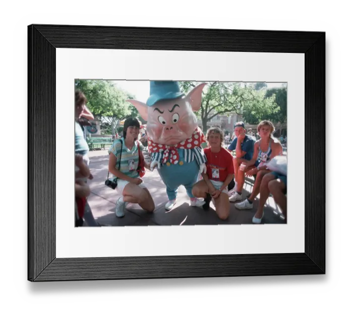 Framed Print : 1984 Summer Olympics - West German Athletes Visit Disneyland Framed Print : 1984 Summer Olympics - West German Athletes Visit Disneyland