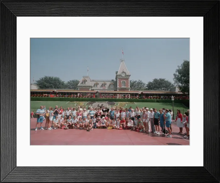 Framed Print : 1984 Summer Olympics - West German Athletes Visit Disneyland Framed Print : 1984 Summer Olympics - West German Athletes Visit Disneyland