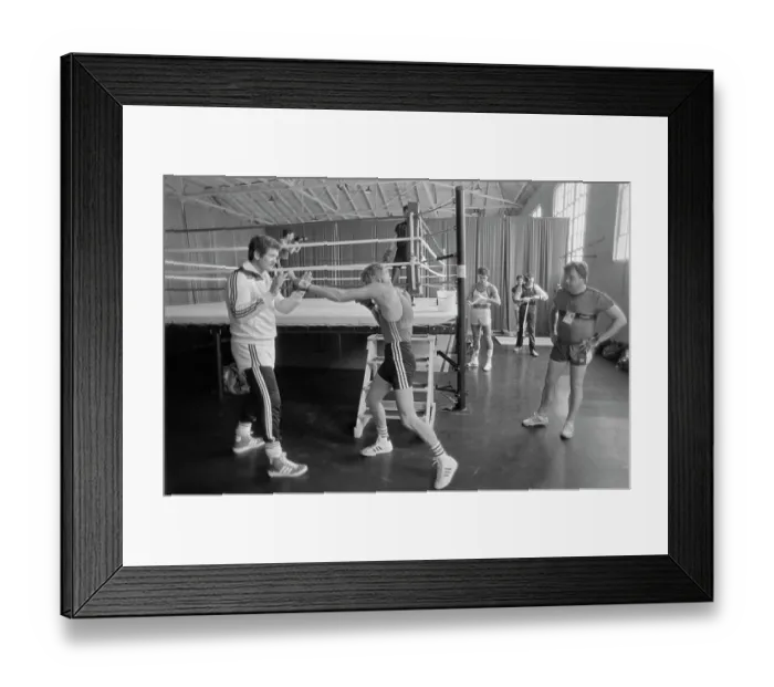 Framed Print : 1984 Summer Olympics - Boxing - West Germany Training Camp Framed Print : 1984 Summer Olympics - Boxing - West Germany Training Camp