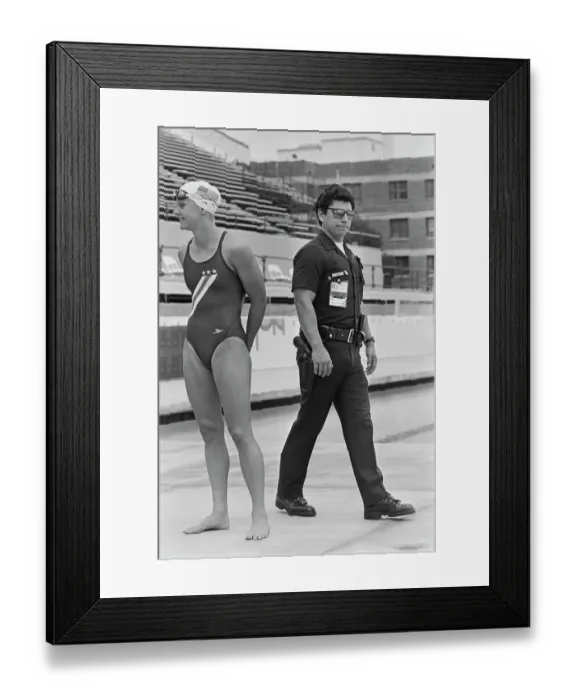 Framed Print : 1984 Summer Olympics - Security Framed Print : 1984 Summer Olympics - Security
