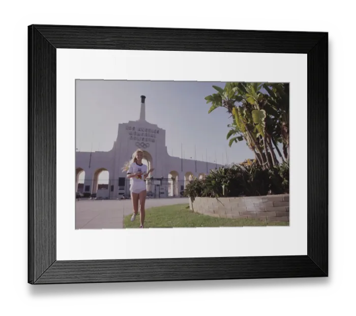 Framed Print : 1984 Summer Olympics - Los Angeles Memorial Coliseum