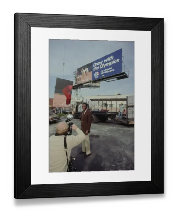 Framed Print : 1984 Summer Olympics - Billboard Framed Print : 1984 Summer Olympics - Billboard