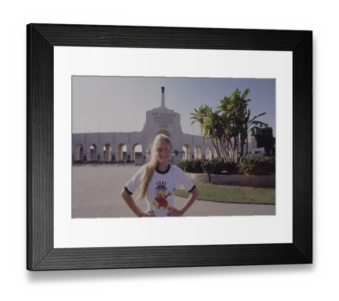 Framed Print : 1984 Summer Olympics - Los Angeles Memorial Coliseum