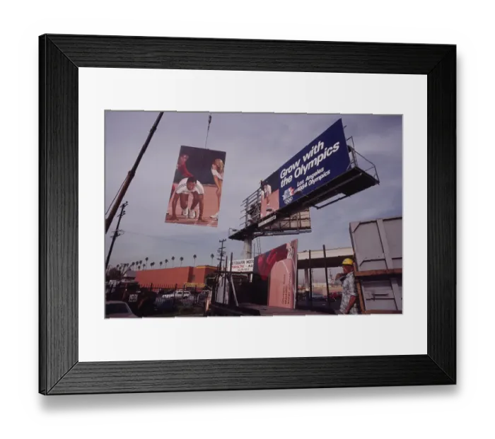 Framed Print : 1984 Summer Olympics - Billboard Framed Print : 1984 Summer Olympics - Billboard