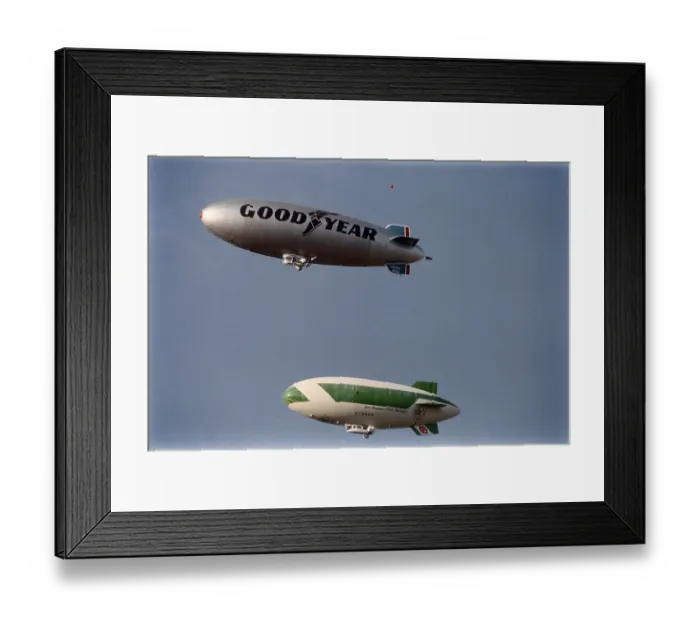 Framed Print : 1984 Summer Olympics - Blimps Framed Print : 1984 Summer Olympics - Blimps