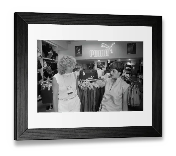Framed Print : 1984 Summer Olympics - Puma Retailer Framed Print : 1984 Summer Olympics - Puma Retailer