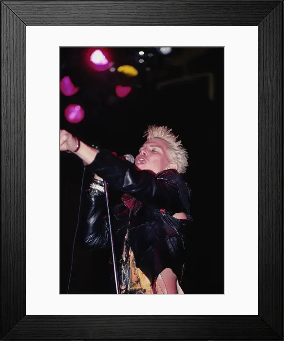 Framed Print : Billy Idol Live Framed Print : Billy Idol Live