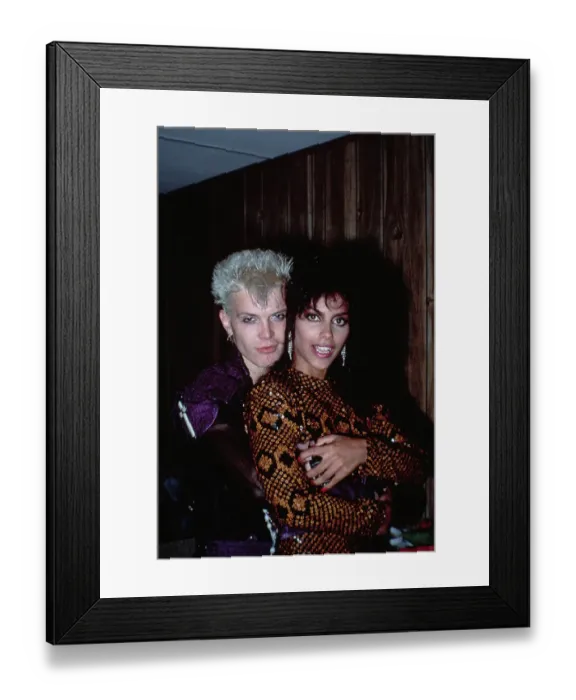 Framed Print : Billy Idol and Vanity Framed Print : Billy Idol and Vanity