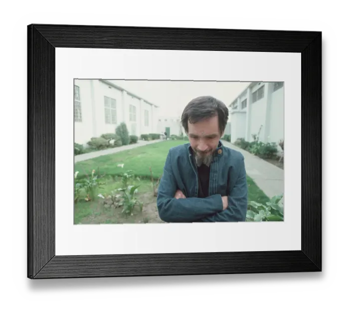 Framed Print : Manson at California Medical Facility