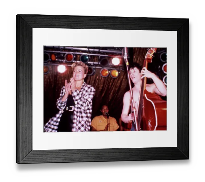 Framed Print : Belinda Carlisle Performing with the Stray Cats